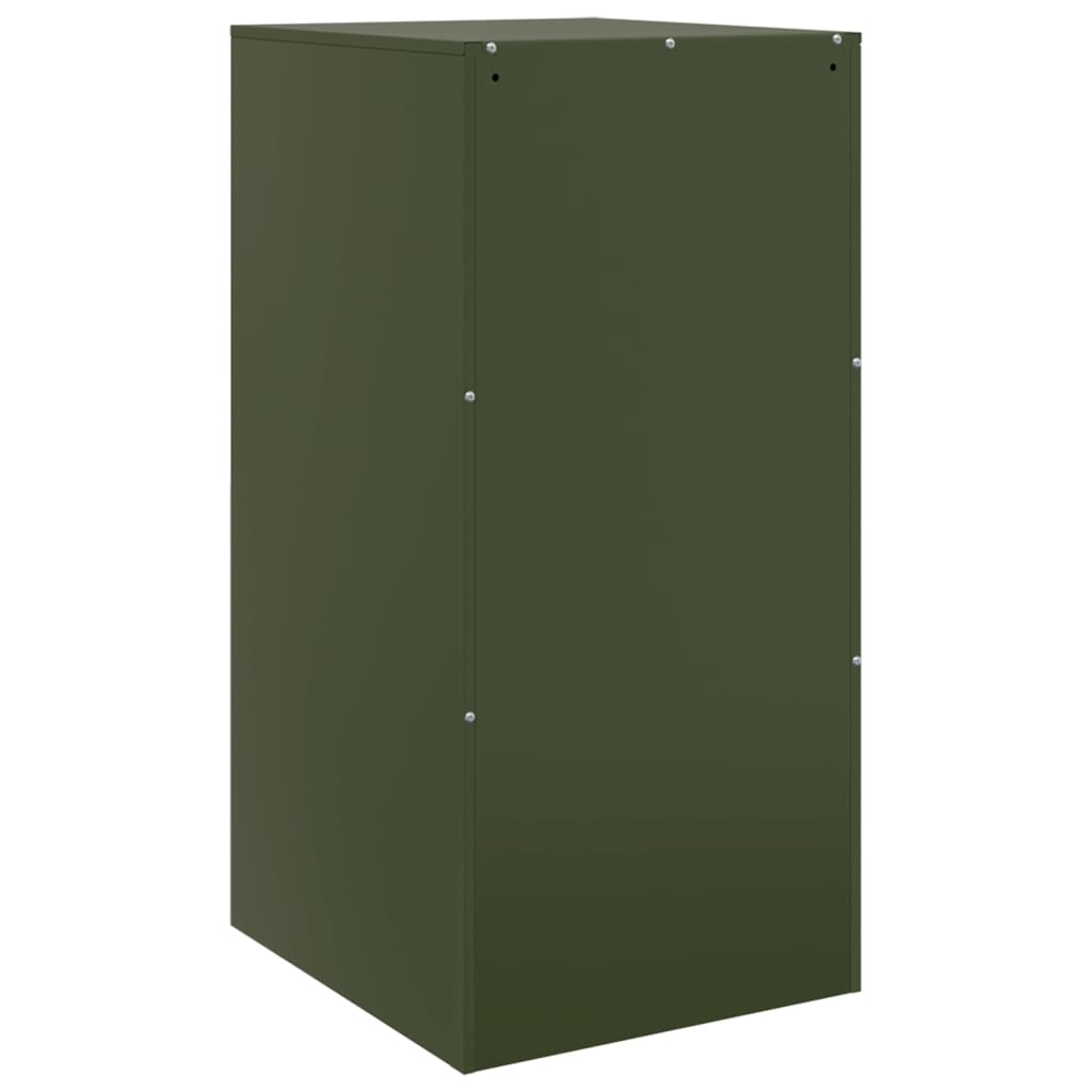 Buffet vert olive 34,5x39x73 cm acier - XIOS