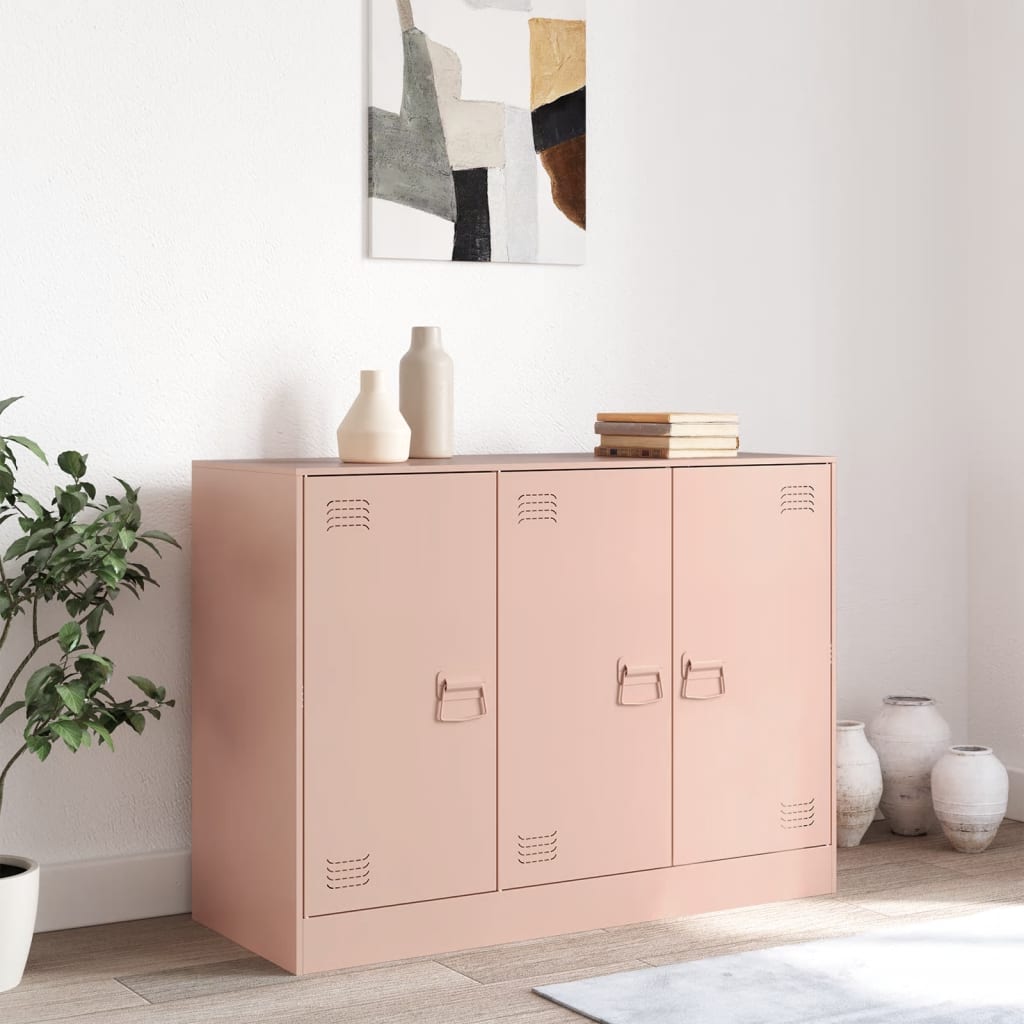 Buffet rose 99x39x73 cm acier - XIOS