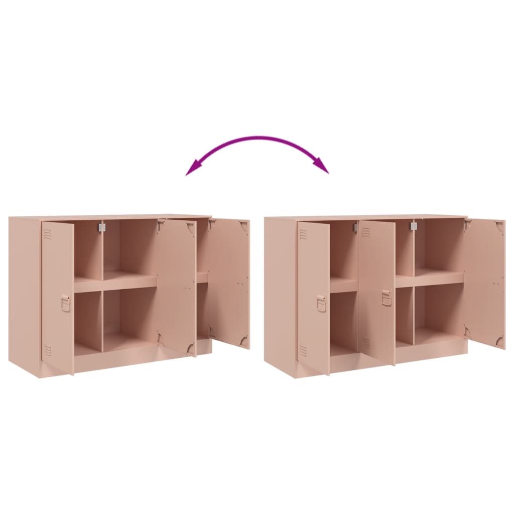 Buffet rose 99x39x73 cm acier - XIOS