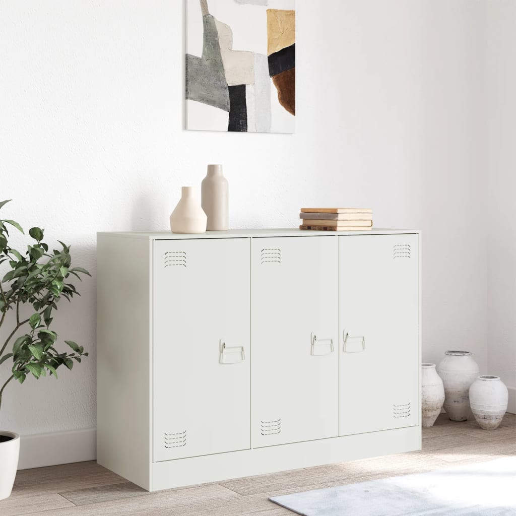 Buffet blanc 99x39x73 cm acier - XIOS