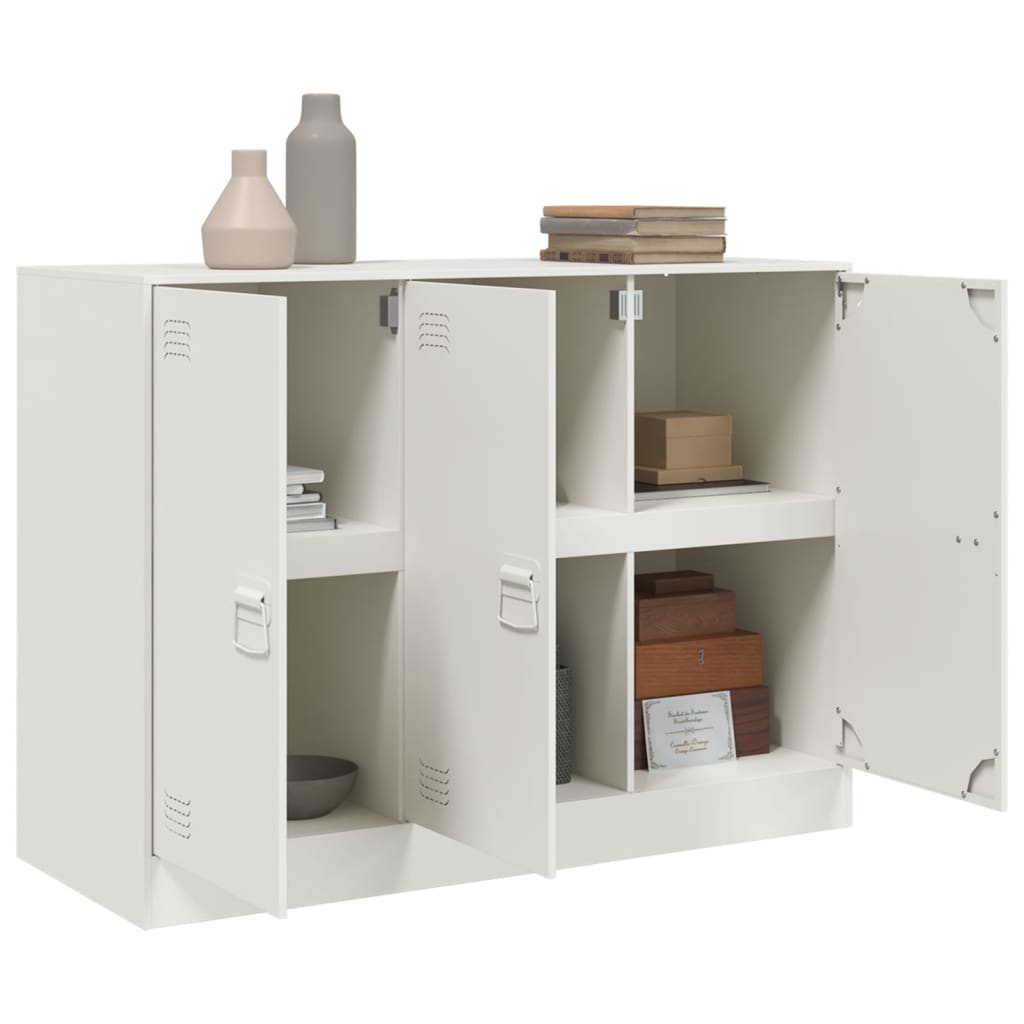 Buffet blanc 99x39x73 cm acier - XIOS