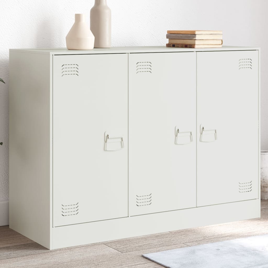 Buffet blanc 99x39x73 cm acier - XIOS