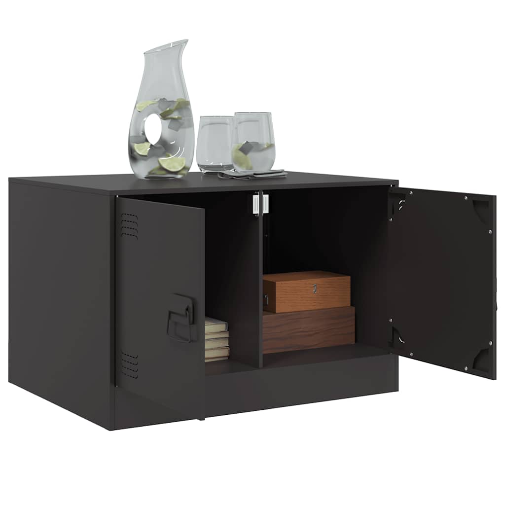 Table basse noir 67x50x44 cm acier - XIOS