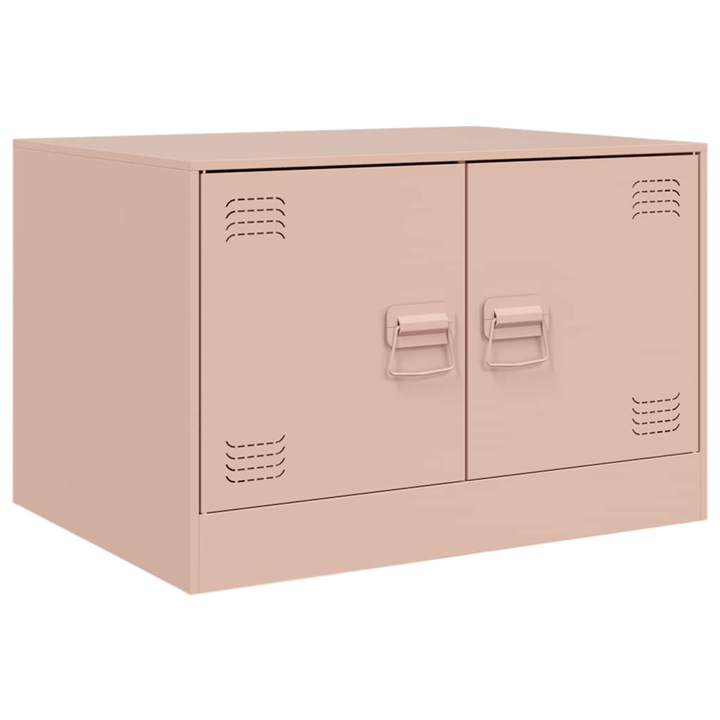 Table basse rose 67x50x44 cm acier - XIOS