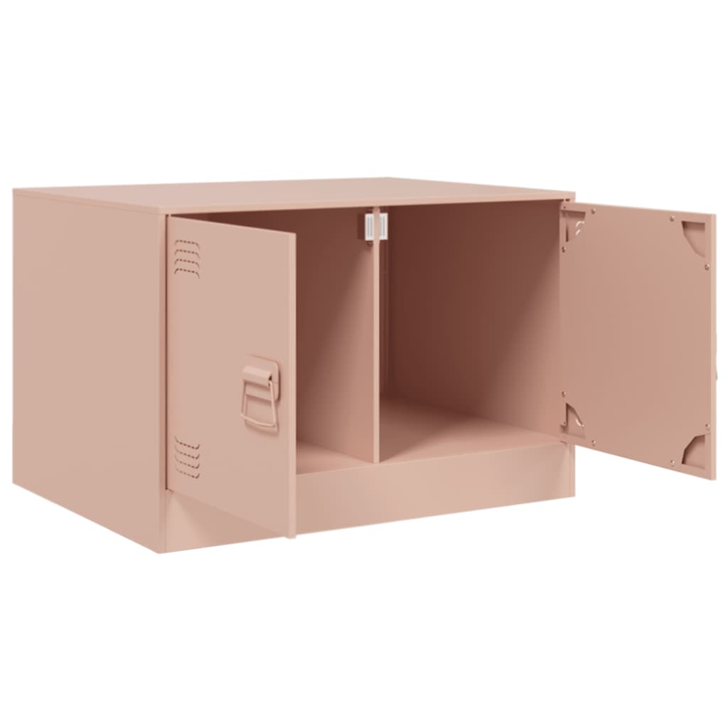 Table basse rose 67x50x44 cm acier - XIOS