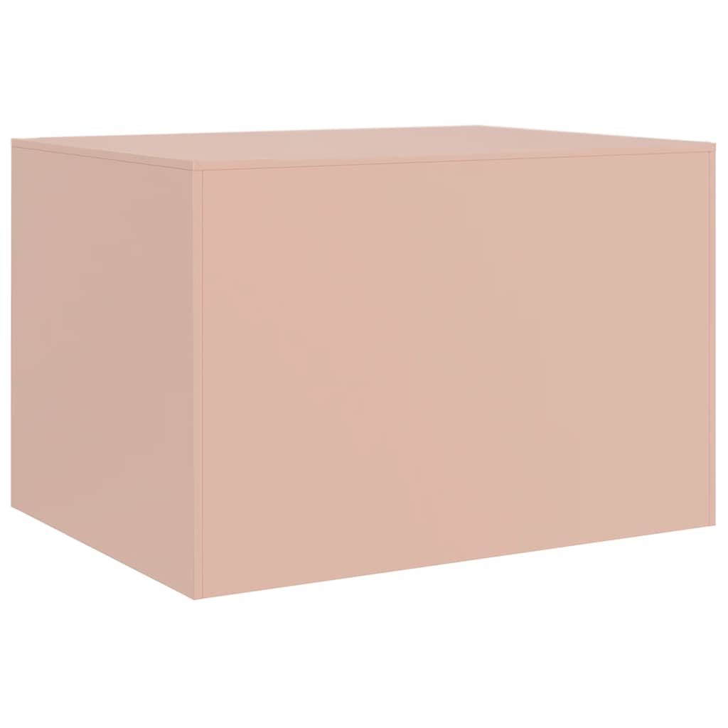Table basse rose 67x50x44 cm acier - XIOS