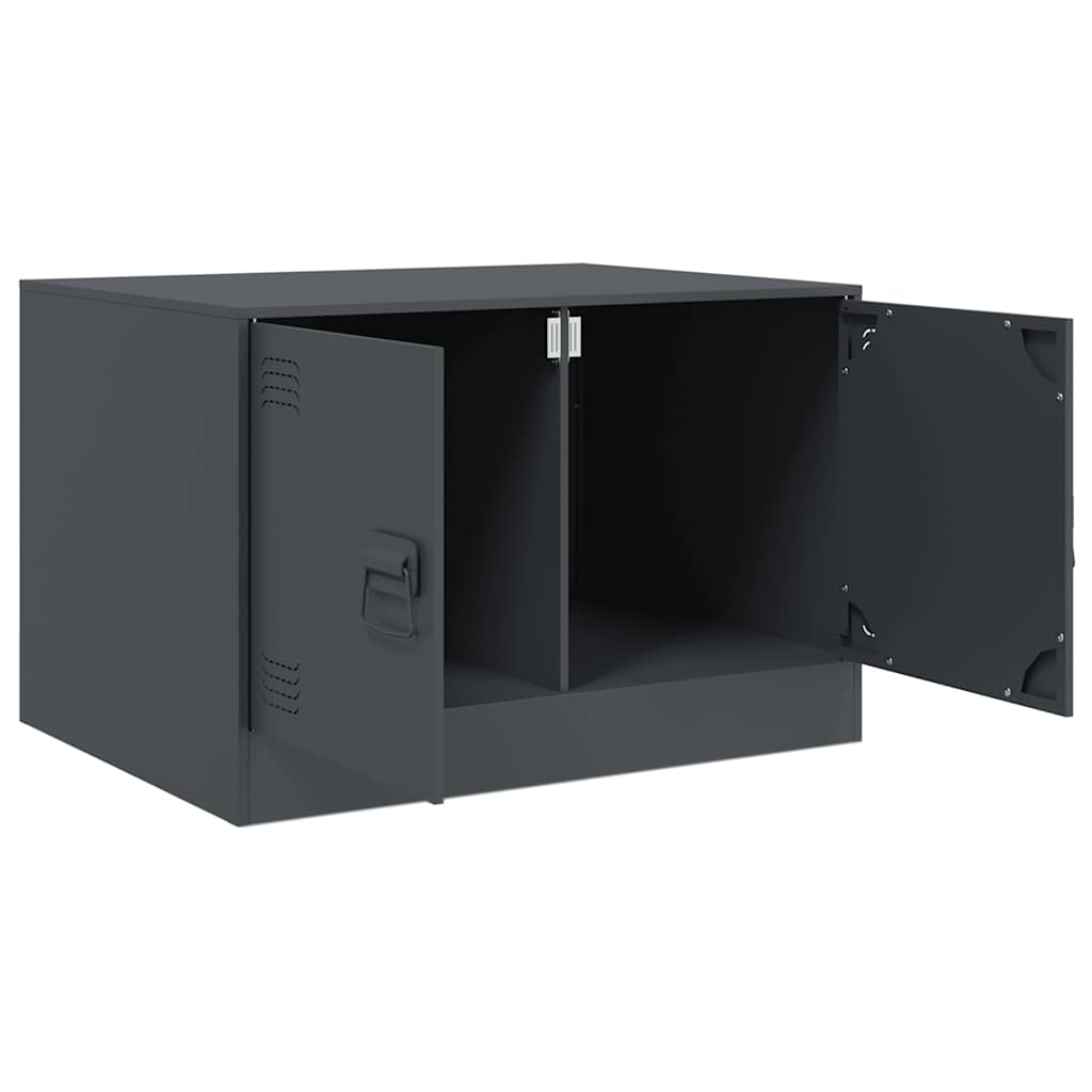 Table basse anthracite 67x50x44 cm acier - XIOS