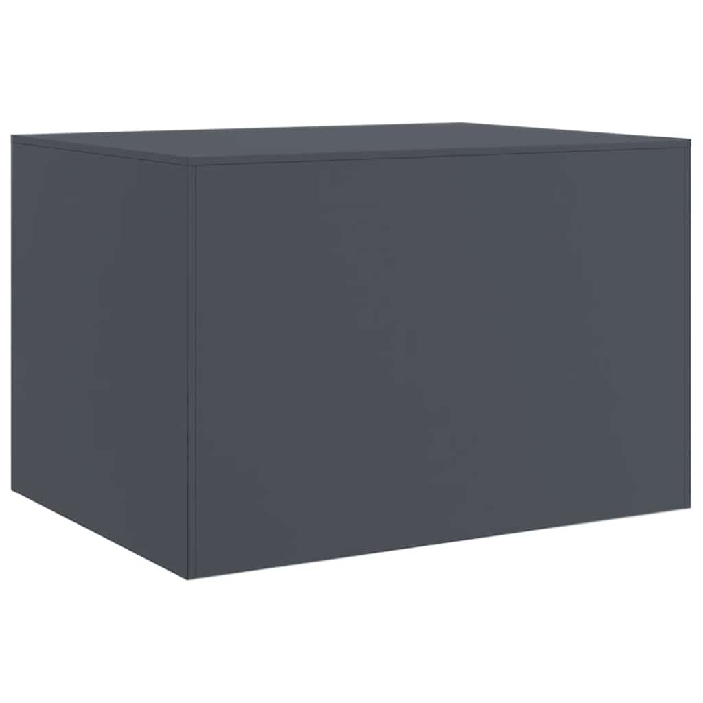 Table basse anthracite 67x50x44 cm acier - XIOS