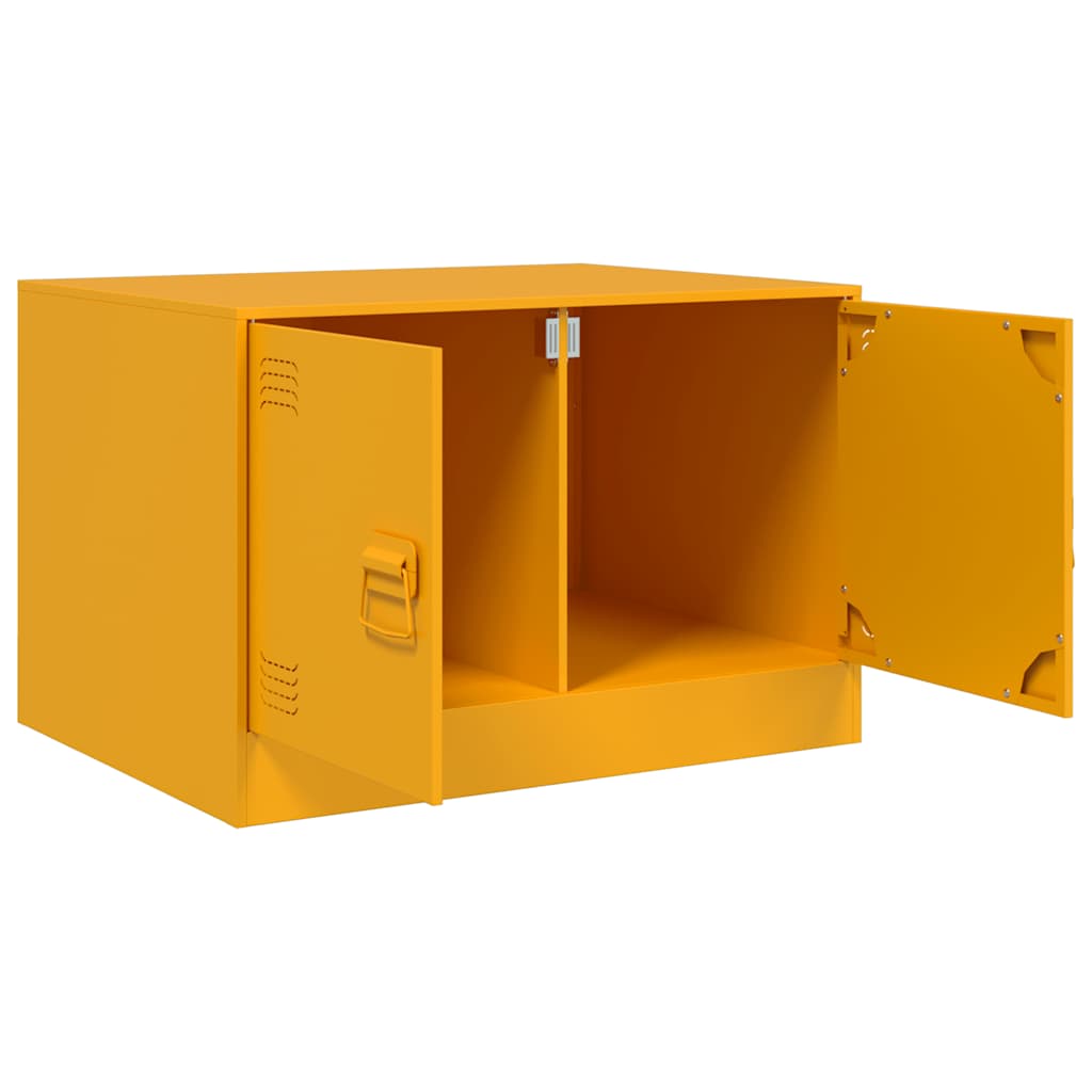 Table basse Jaune moutarde 67x50x44 cm acier - XIOS