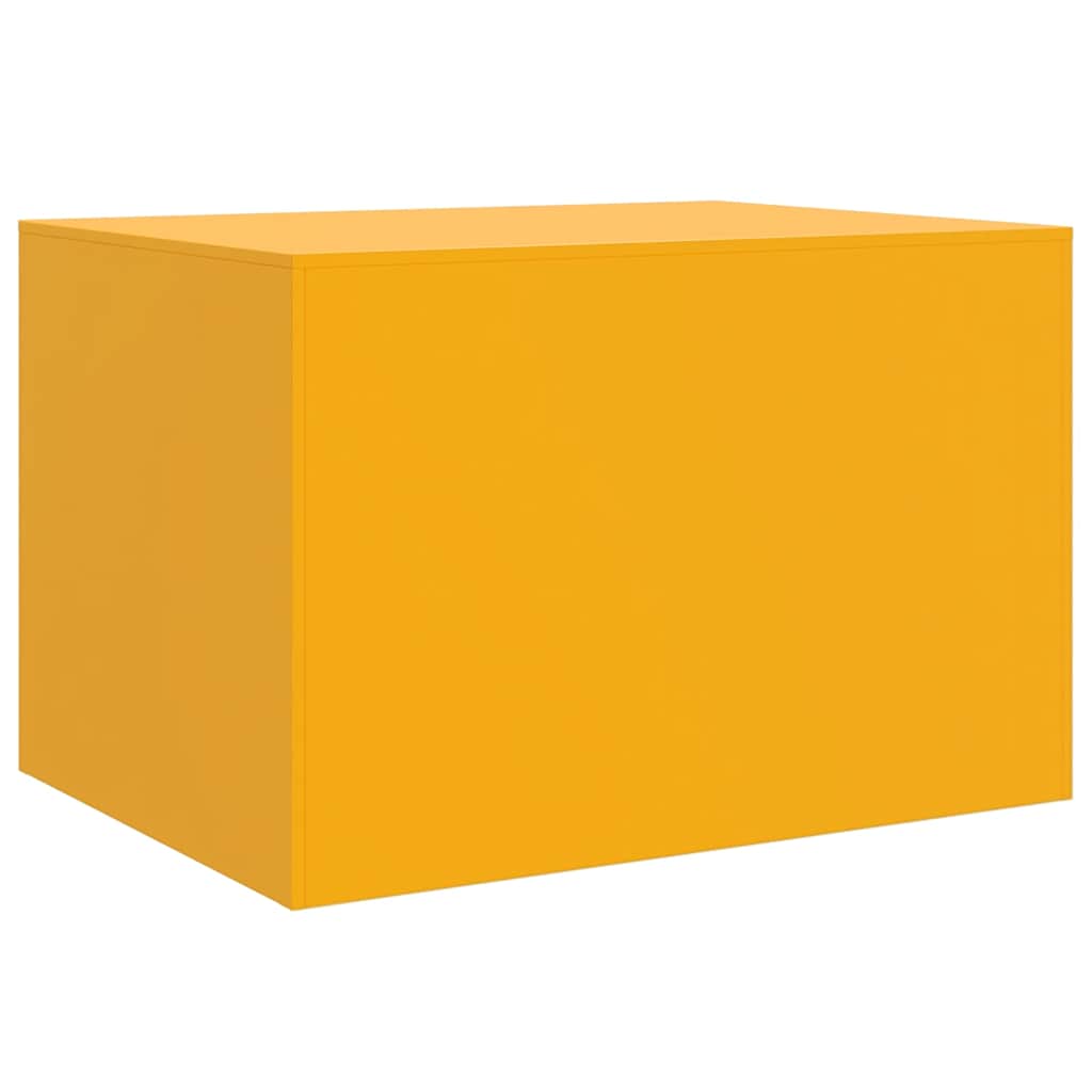 Table basse Jaune moutarde 67x50x44 cm acier - XIOS