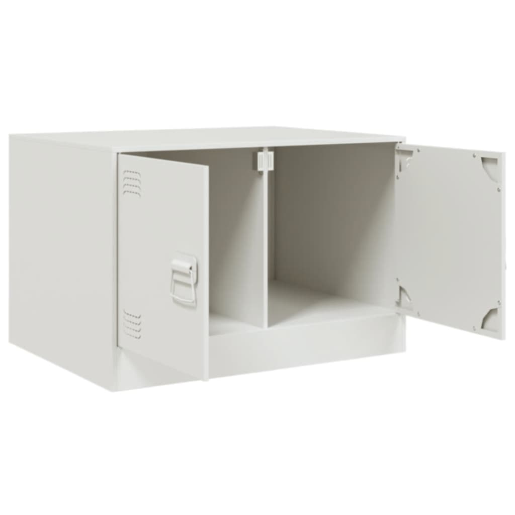 Table basse blanc 67x50x44 cm acier - XIOS