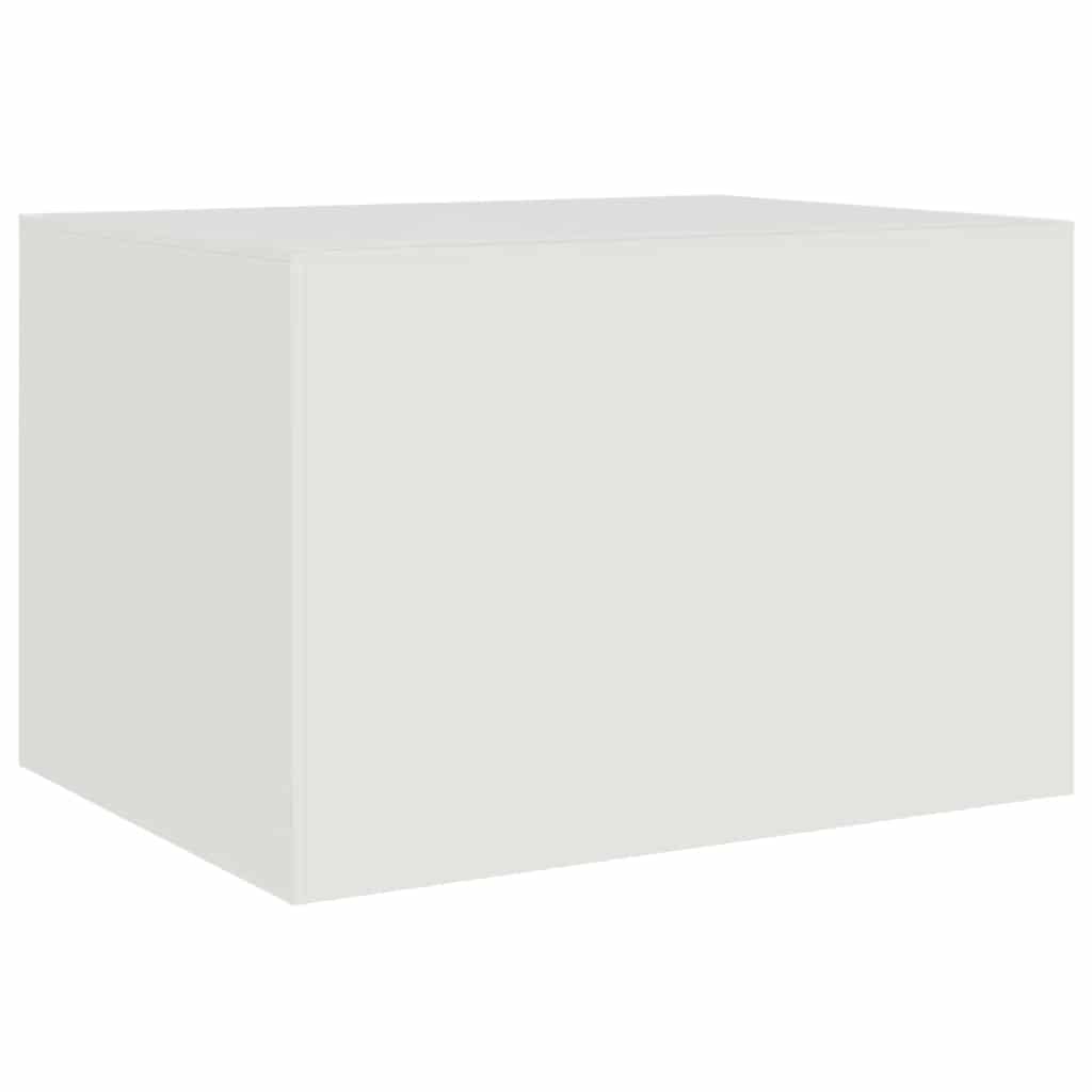 Table basse blanc 67x50x44 cm acier - XIOS