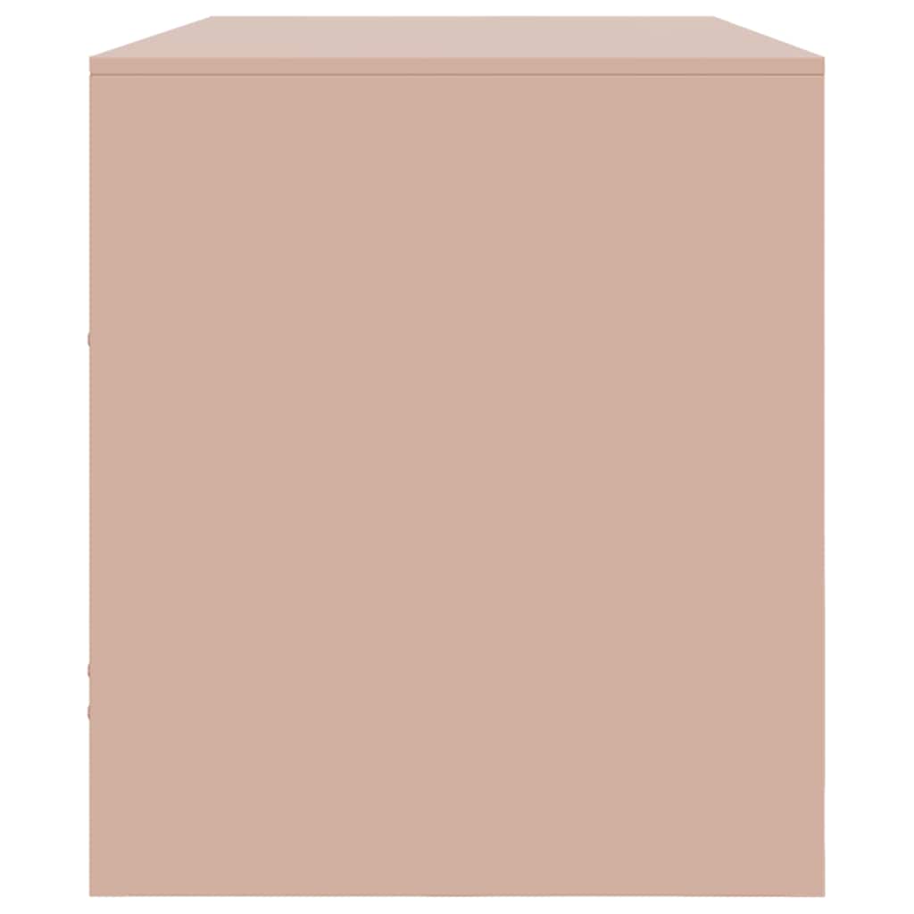 Meuble TV rose 99x39x44 cm acier - XIOS