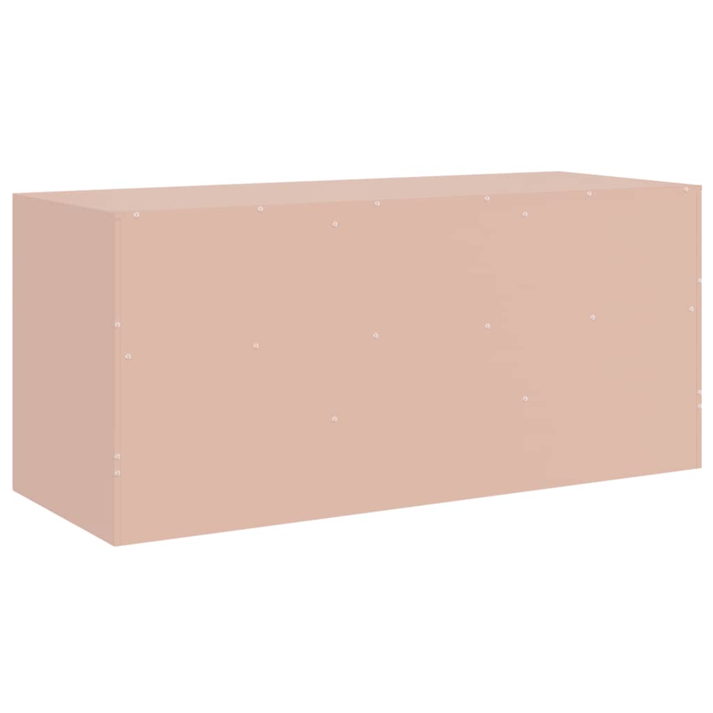 Meuble TV rose 99x39x44 cm acier - XIOS