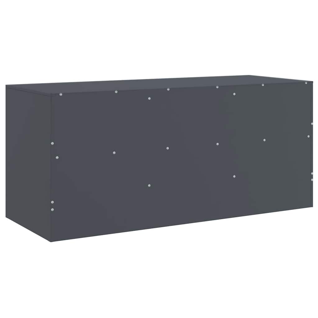 Meuble TV anthracite 99x39x44 cm acier - XIOS