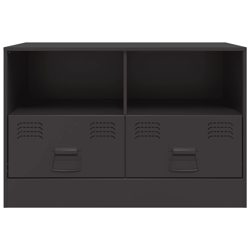 Meuble TV noir 67x39x44 cm acier - XIOS