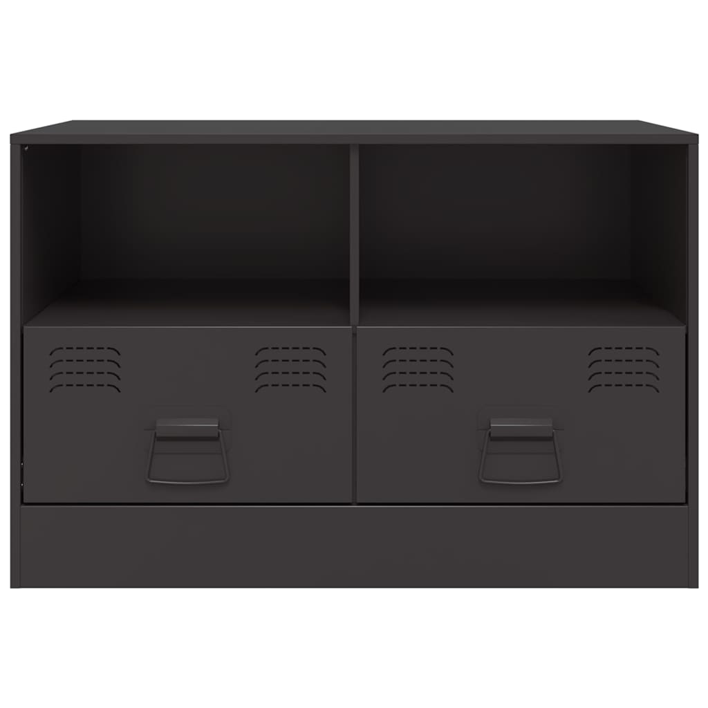 Meubles TV 2 pcs noir 67x39x44 cm acier - XIOS