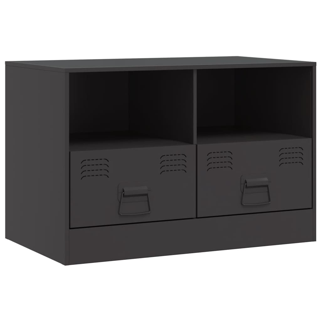 Meubles TV 2 pcs noir 67x39x44 cm acier - XIOS