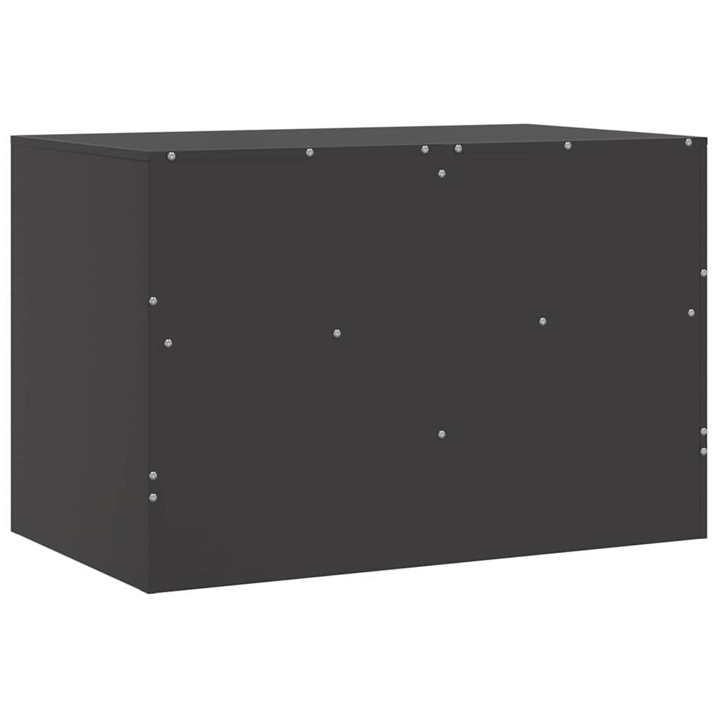 Meubles TV 2 pcs noir 67x39x44 cm acier - XIOS