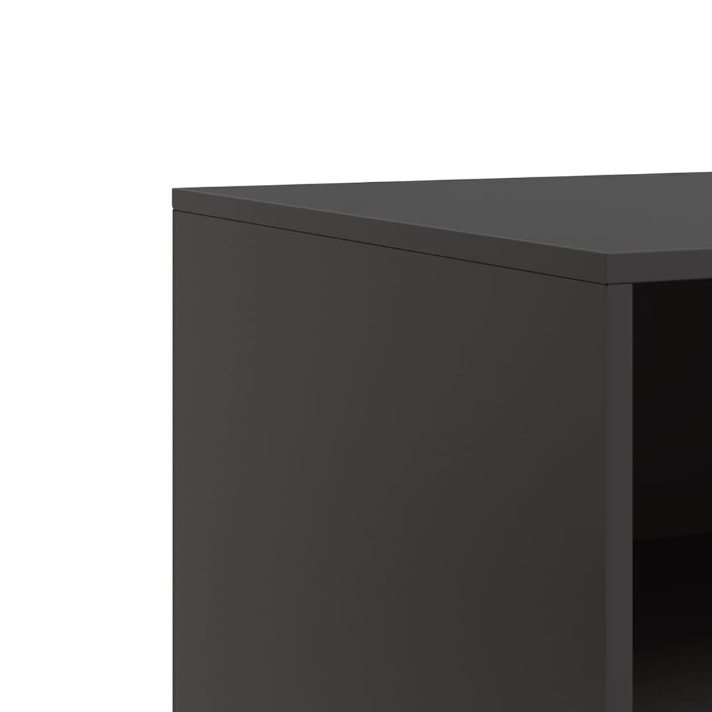 Meubles TV 2 pcs noir 67x39x44 cm acier - XIOS