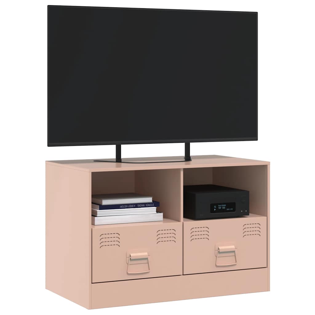 Meuble TV rose 67x39x44 cm acier - XIOS