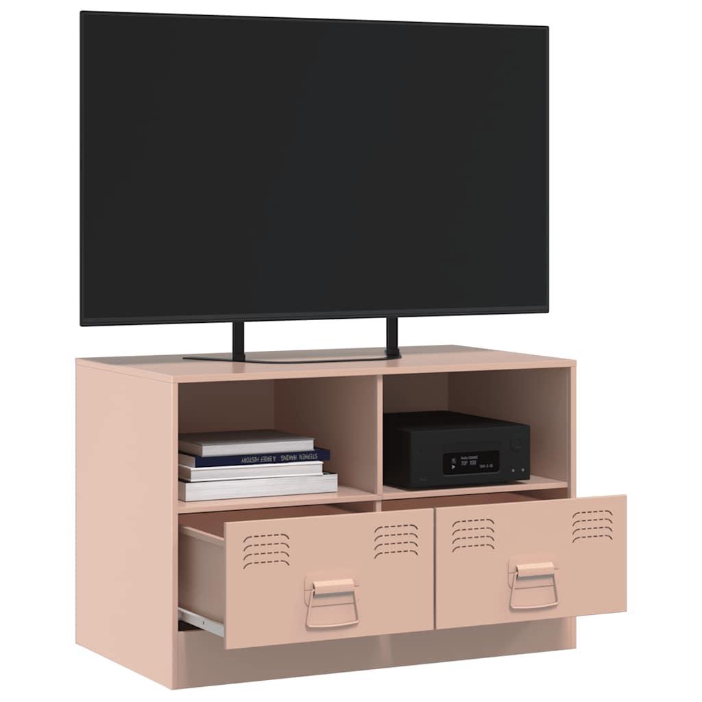 Meuble TV rose 67x39x44 cm acier - XIOS