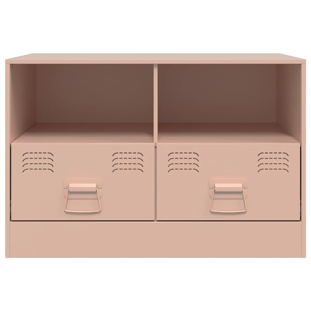Meuble TV rose 67x39x44 cm acier - XIOS