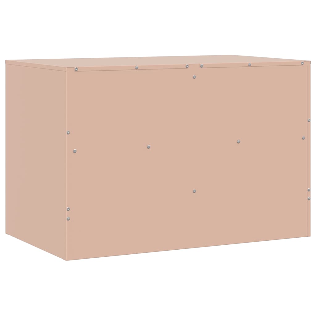 Meuble TV rose 67x39x44 cm acier - XIOS