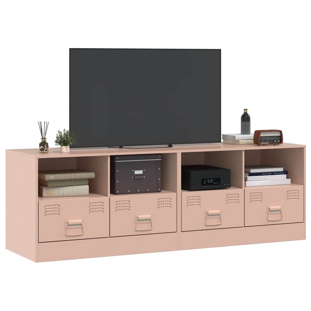 Meubles TV 2 pcs rose 67x39x44 cm acier - XIOS