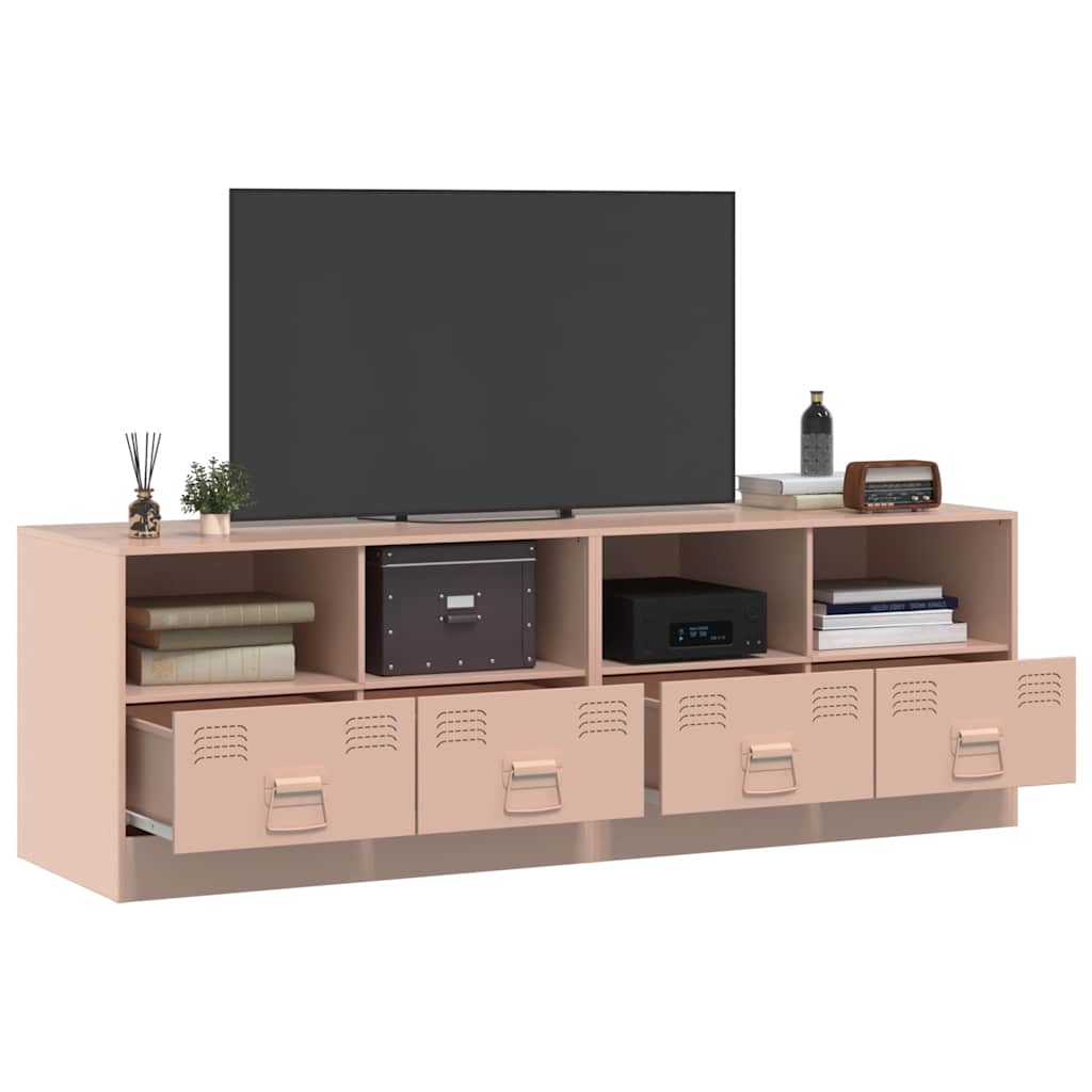 Meubles TV 2 pcs rose 67x39x44 cm acier - XIOS