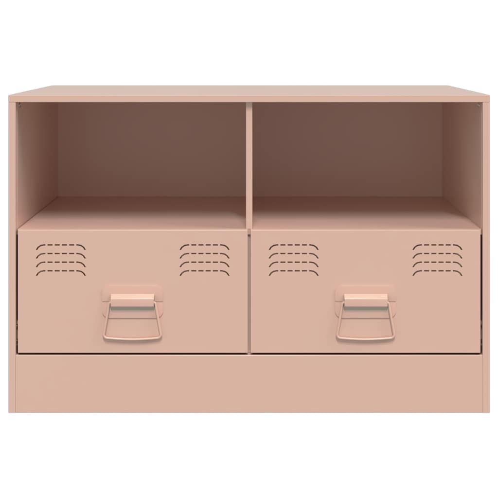 Meubles TV 2 pcs rose 67x39x44 cm acier - XIOS