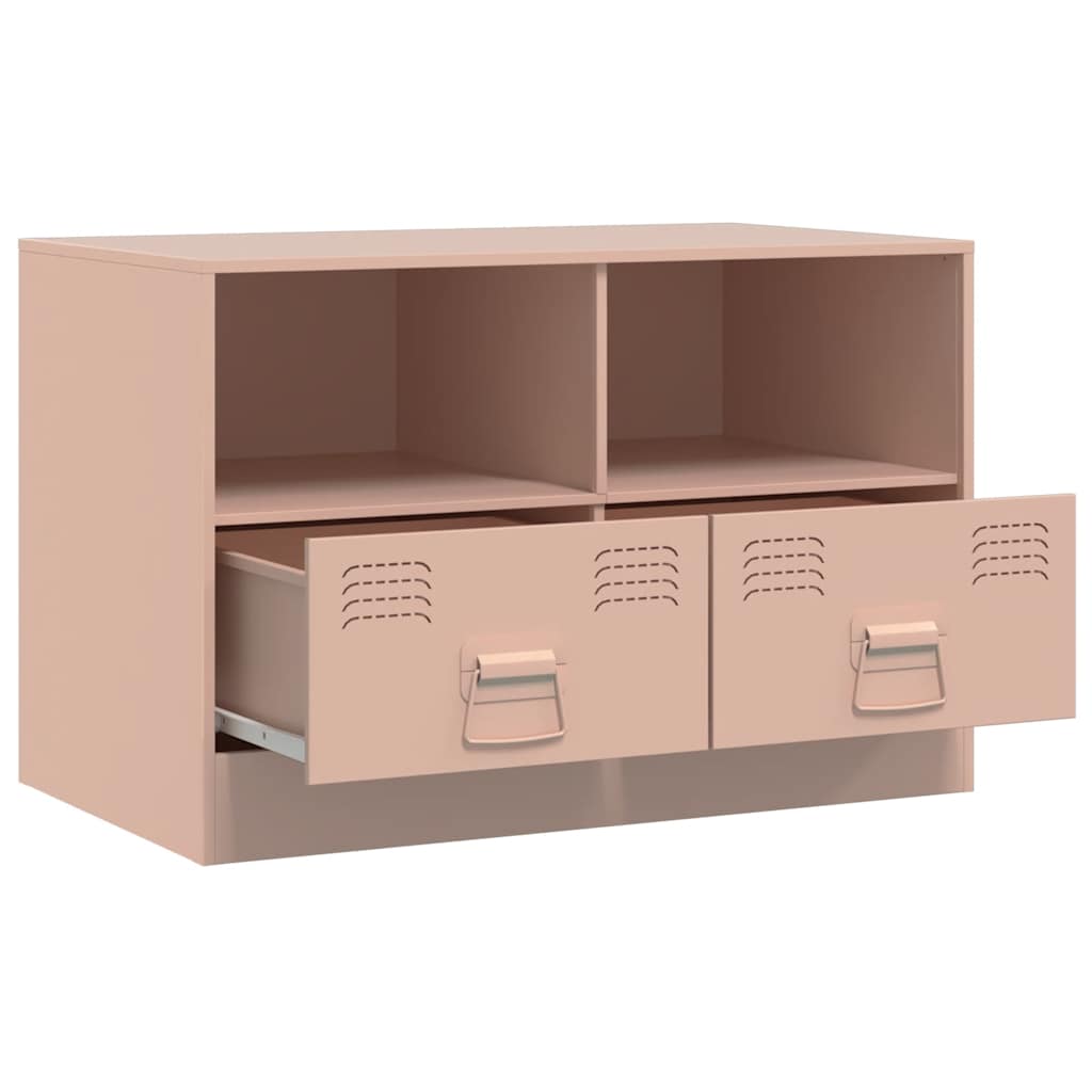 Meubles TV 2 pcs rose 67x39x44 cm acier - XIOS