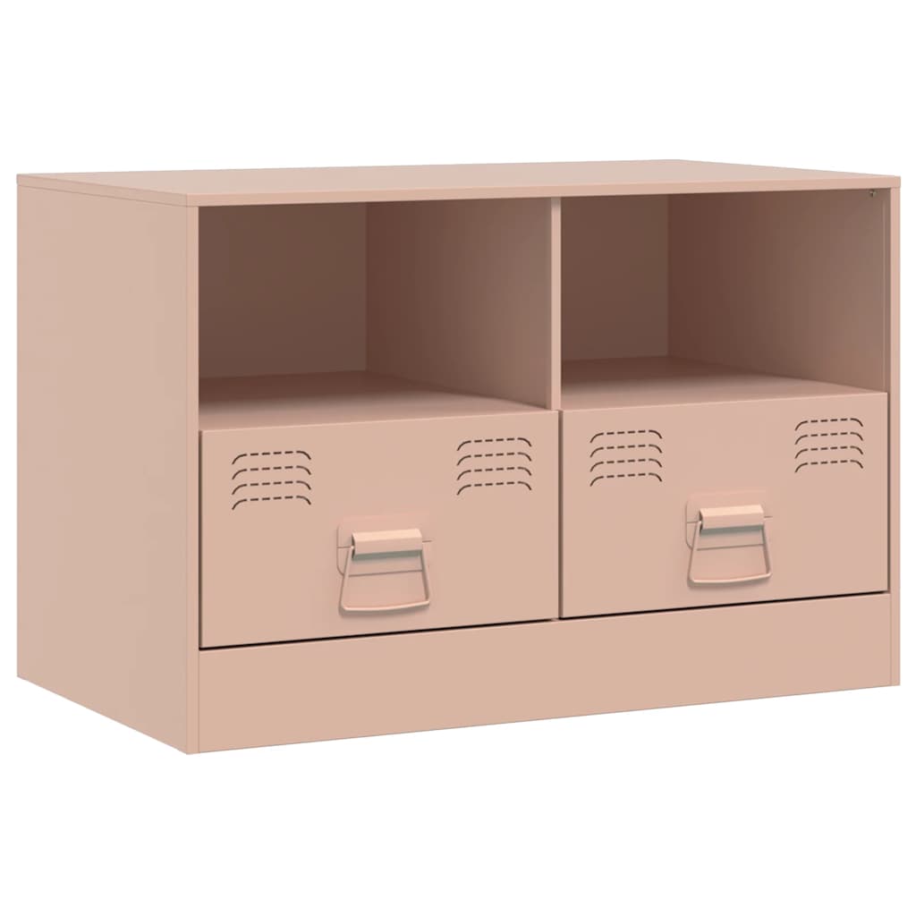 Meubles TV 2 pcs rose 67x39x44 cm acier - XIOS
