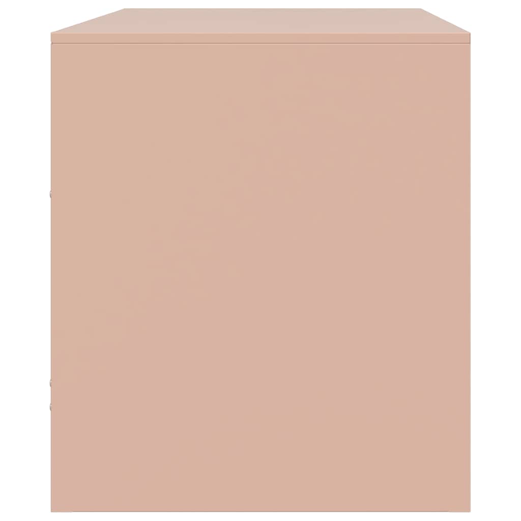 Meubles TV 2 pcs rose 67x39x44 cm acier - XIOS