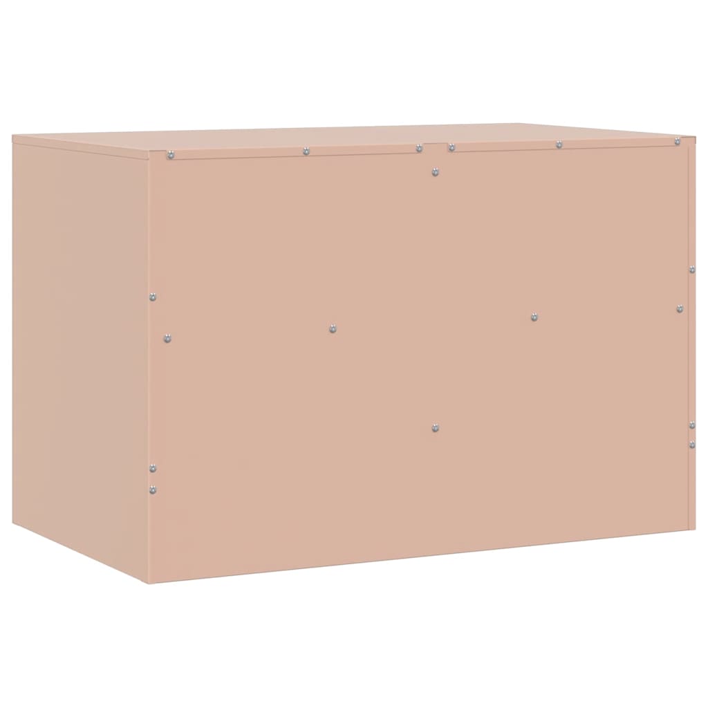 Meubles TV 2 pcs rose 67x39x44 cm acier - XIOS