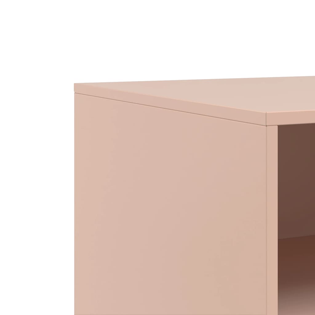 Meubles TV 2 pcs rose 67x39x44 cm acier - XIOS