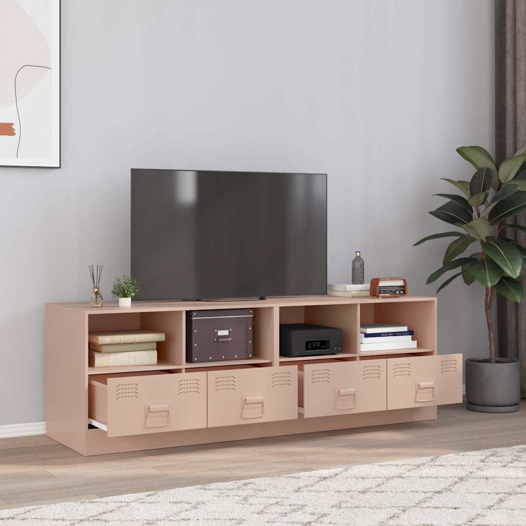 Meubles TV 2 pcs rose 67x39x44 cm acier - XIOS