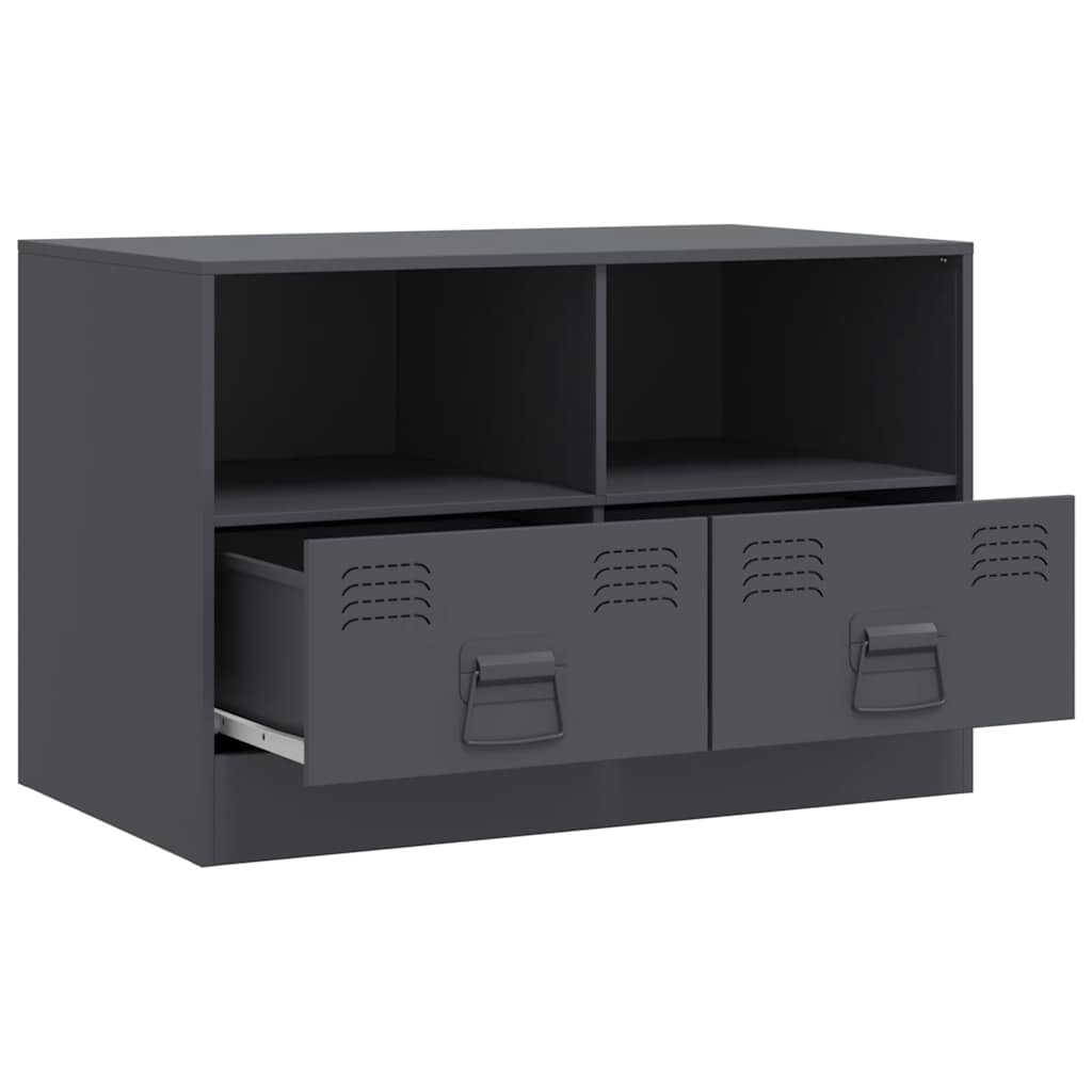 Meubles TV 2 pcs anthracite 67x39x44 cm acier - XIOS