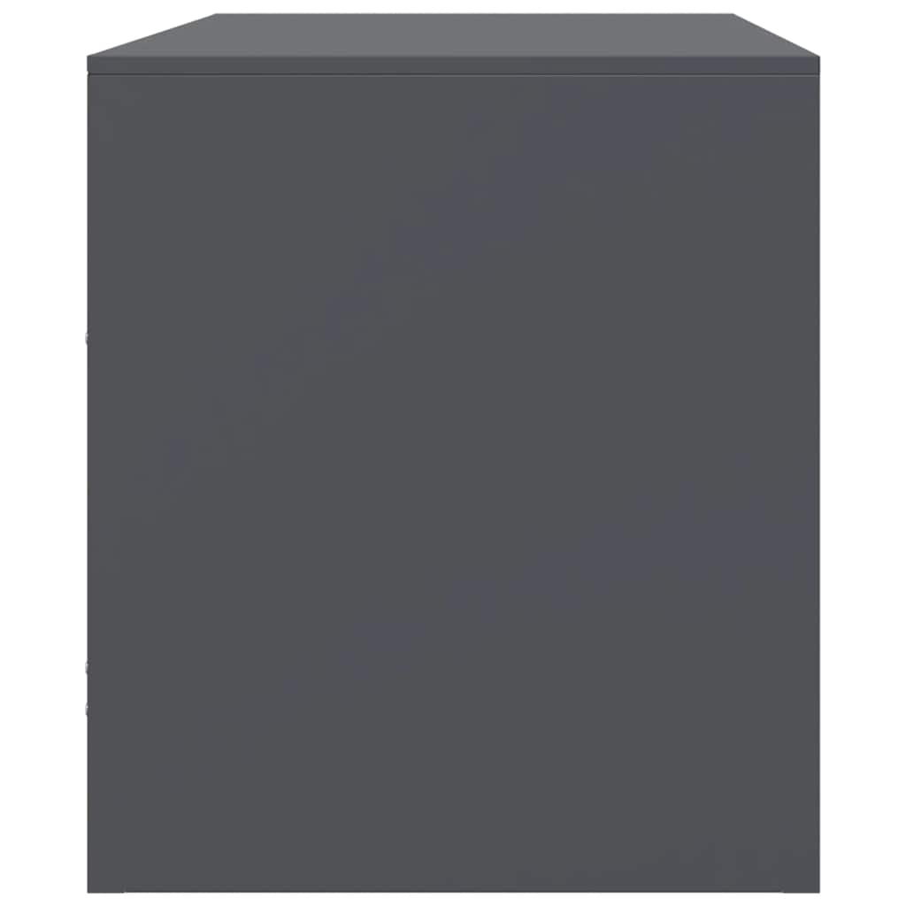 Meubles TV 2 pcs anthracite 67x39x44 cm acier - XIOS