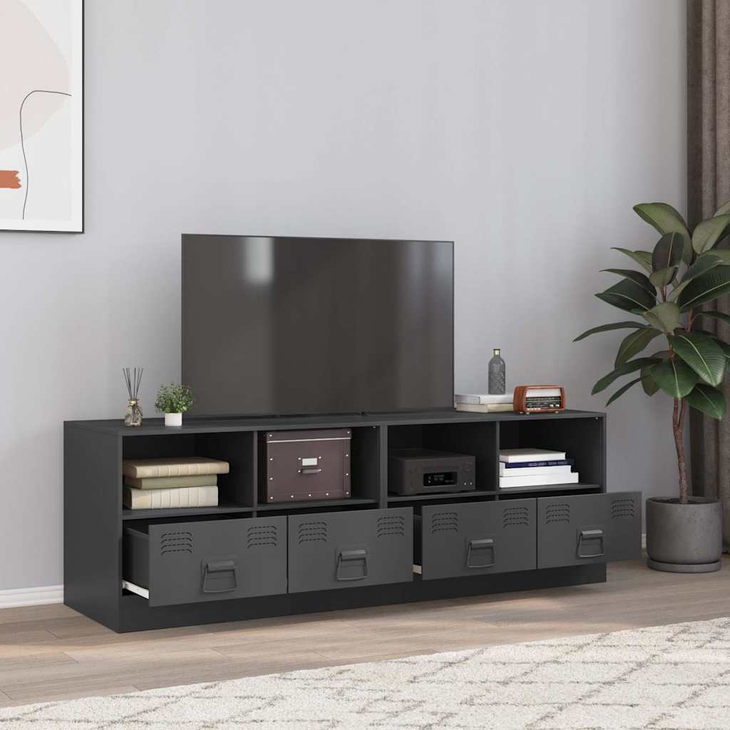 Meubles TV 2 pcs anthracite 67x39x44 cm acier - XIOS