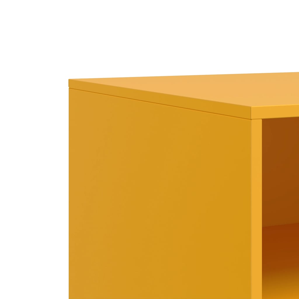 Meubles TV 2 pcs jaune moutarde 67x39x44 cm acier - XIOS