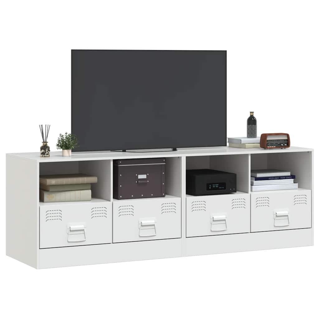 Meubles TV 2 pcs blanc 67x39x44 cm acier - XIOS