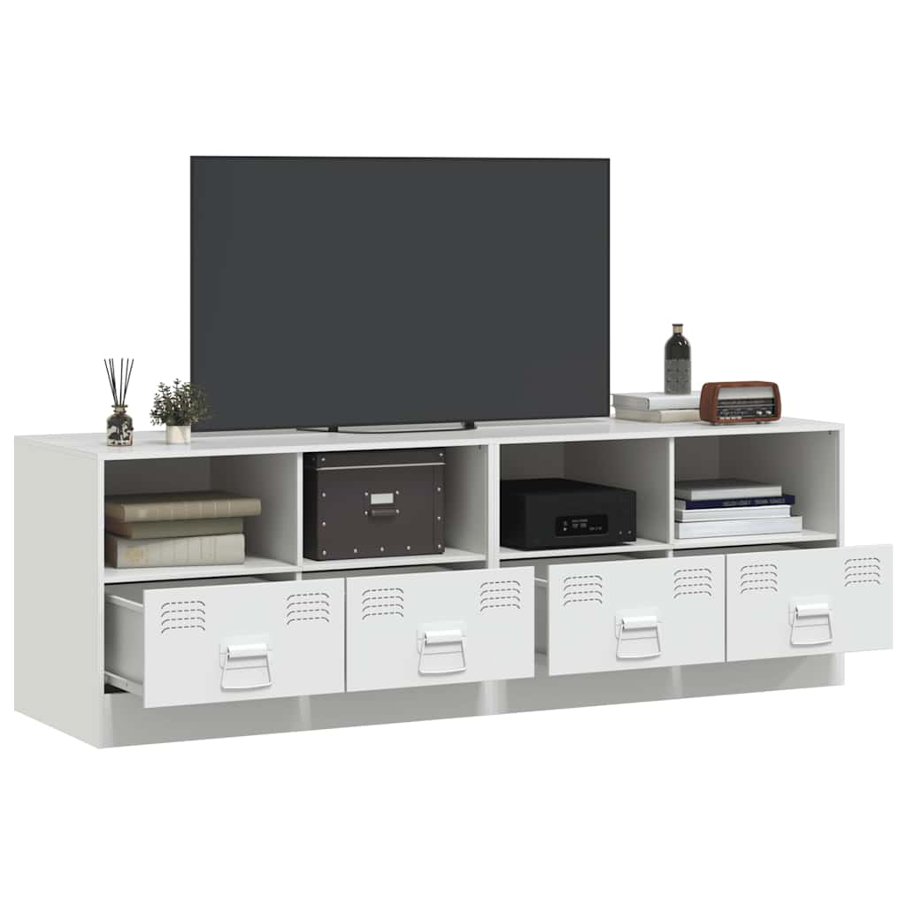 Meubles TV 2 pcs blanc 67x39x44 cm acier - XIOS
