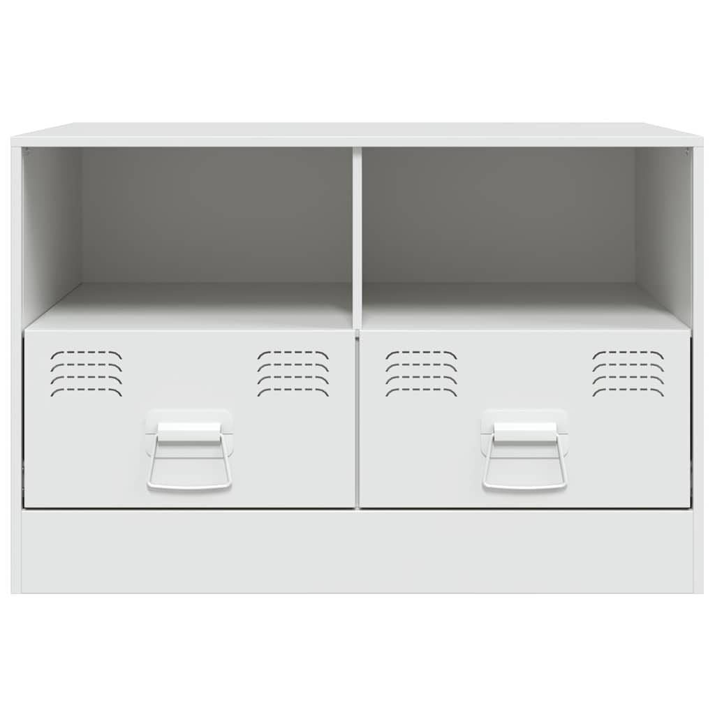 Meubles TV 2 pcs blanc 67x39x44 cm acier - XIOS