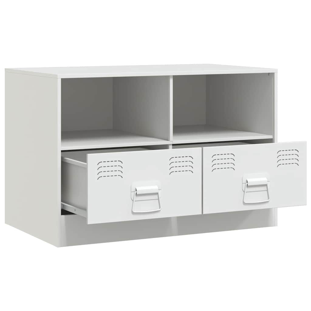 Meubles TV 2 pcs blanc 67x39x44 cm acier - XIOS