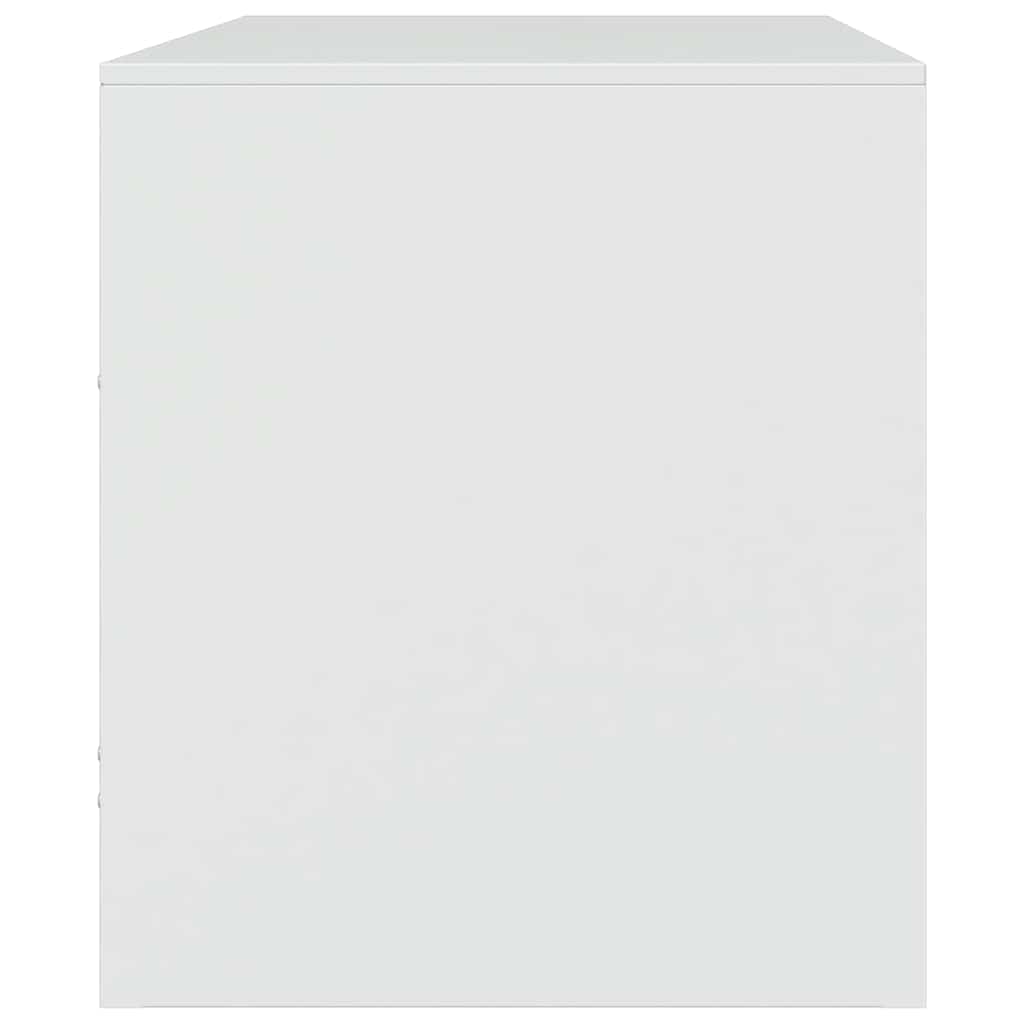 Meubles TV 2 pcs blanc 67x39x44 cm acier - XIOS