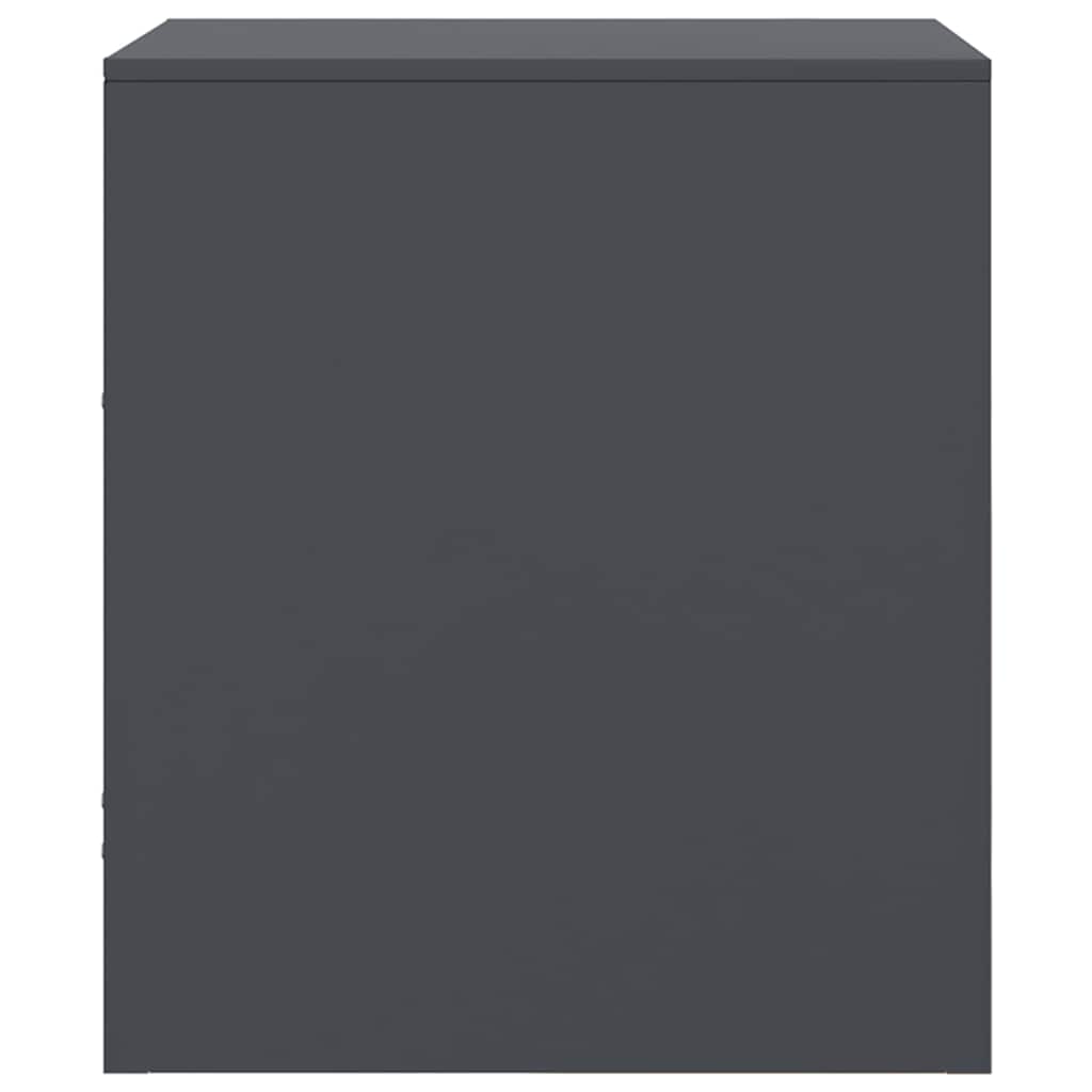 Tables de chevet 2 pcs anthracite 34,5x39x44 cm acier - XIOS