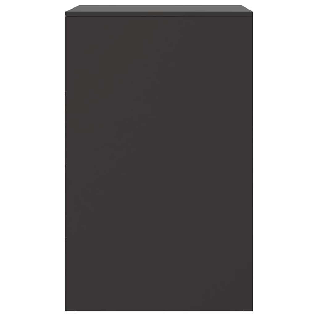 Tables de chevet 2 pcs noir 34,5x39x62 cm acier - XIOS