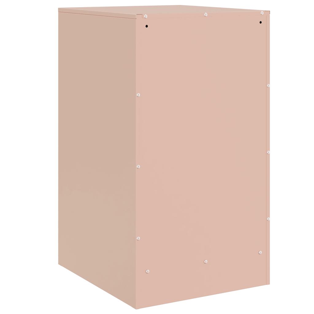Tables de chevet 2 pcs rose 34,5x39x62 cm acier - XIOS