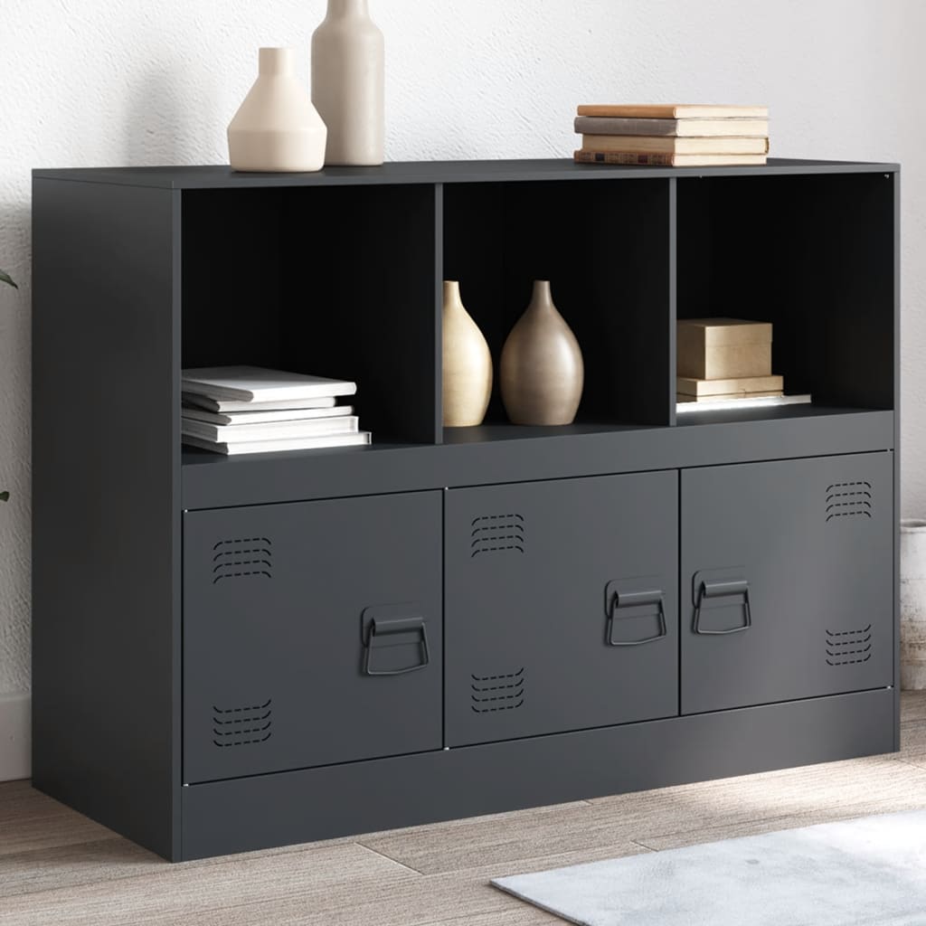 Buffet anthracite 99x39x73 cm acier Buffets & bahuts vidaXL   